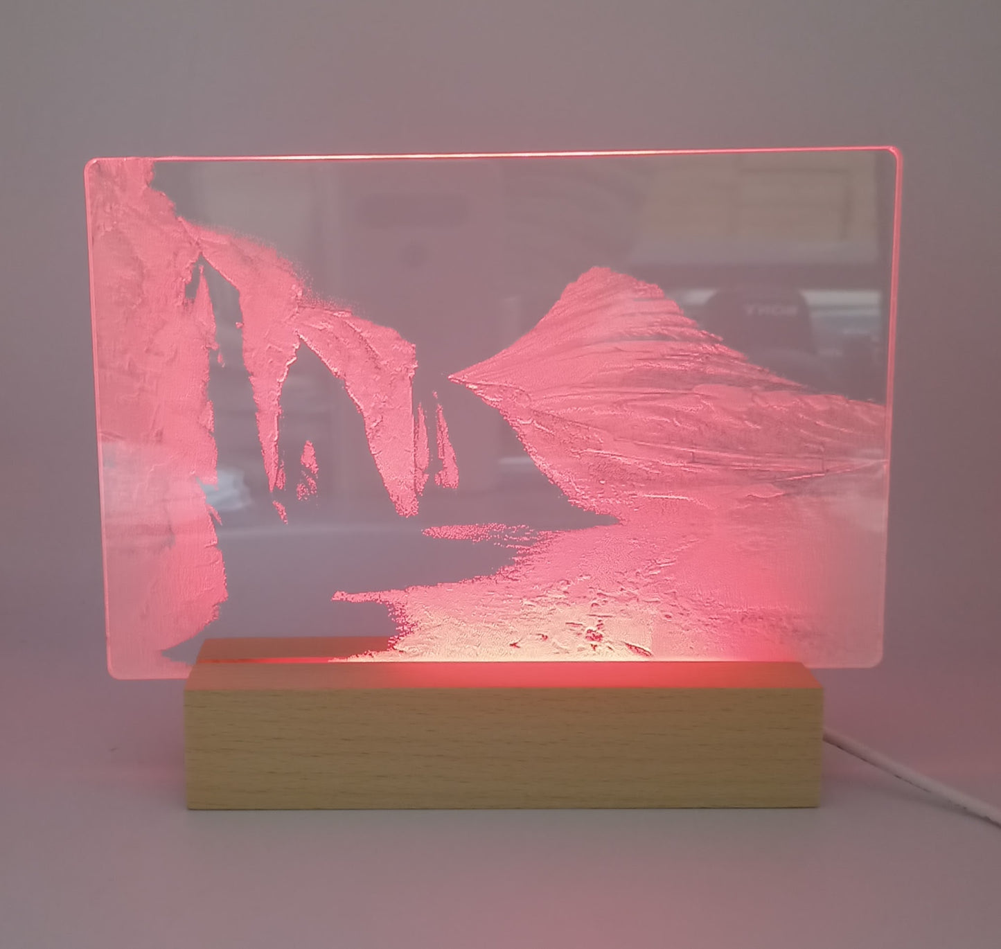 Kirkjufell og Kirkjufellsfoss á Snæfellsnesi LED ljós