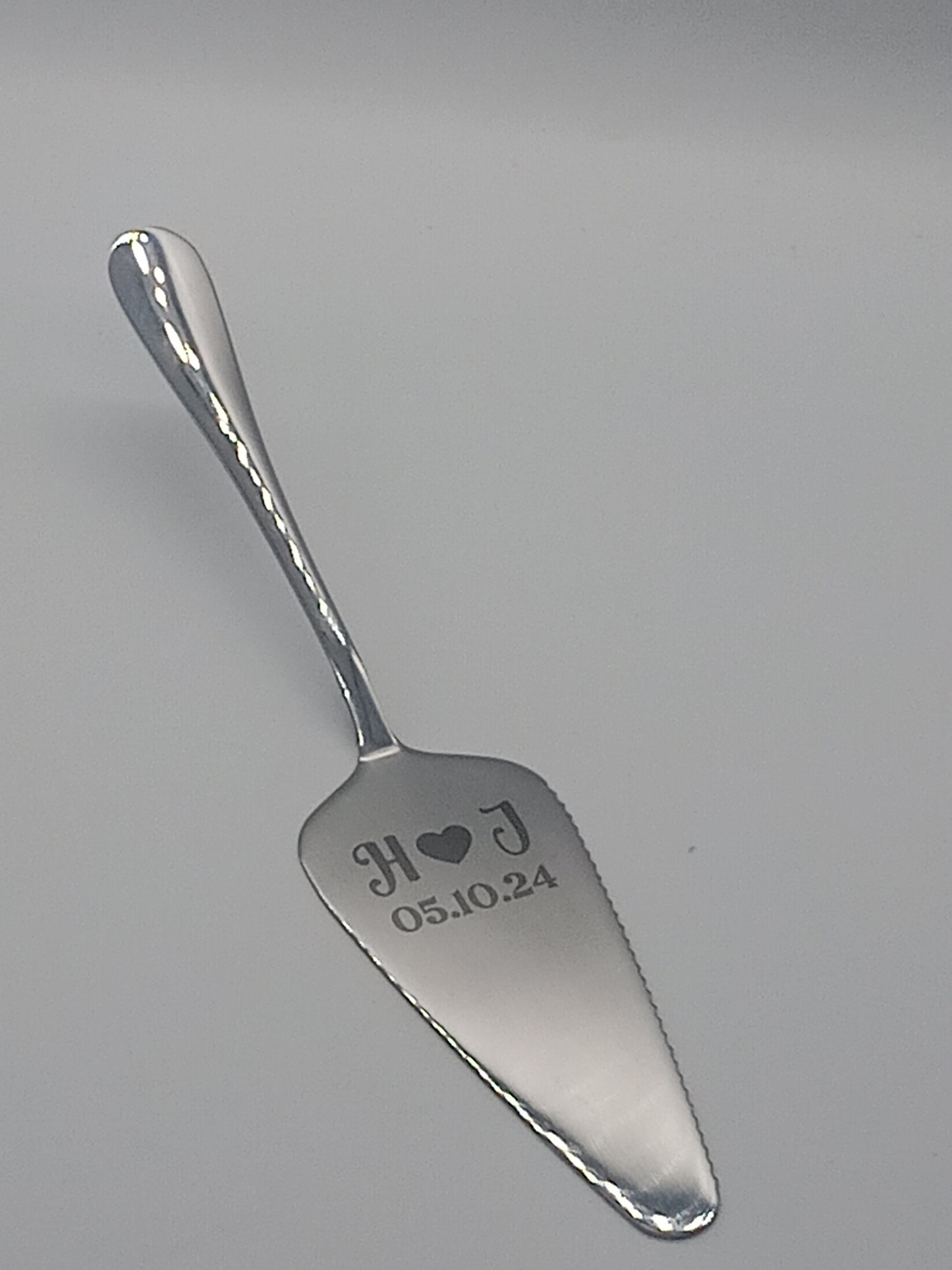 Kagespade i stainless steel til personlig gravering