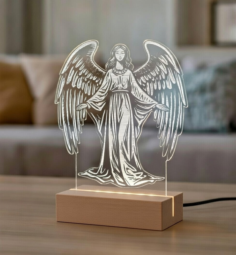 Engel LED lys fod - Dansk produceret 20 cm - bykrums.dk