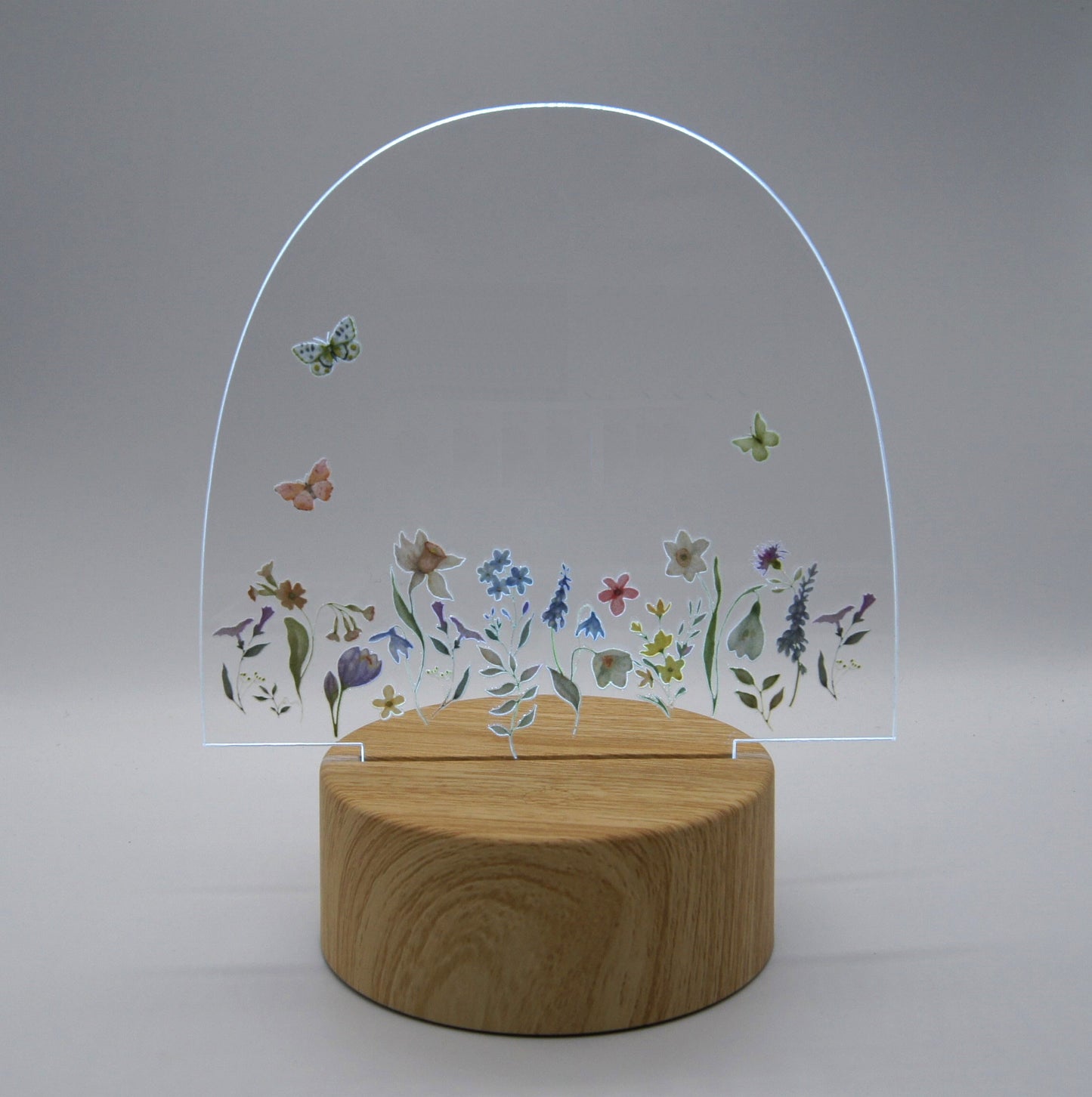 Personlig lampe LED Blomst - Dansk produceret