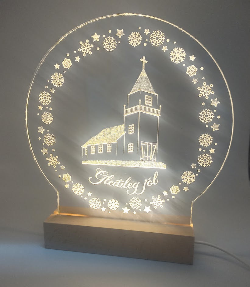 LED ljós - Grímseyjarkirkja / Miðgarðakirkja