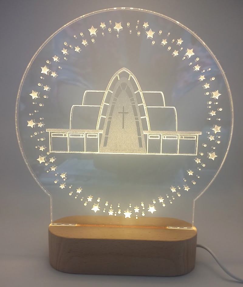 LED ljós - Kópavogskirkja til hátíðarbryggða