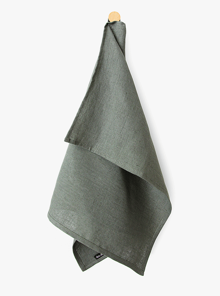 Hør viskestykke fra Dodesign Nordic moss - bykrums.dk - Hjemmet