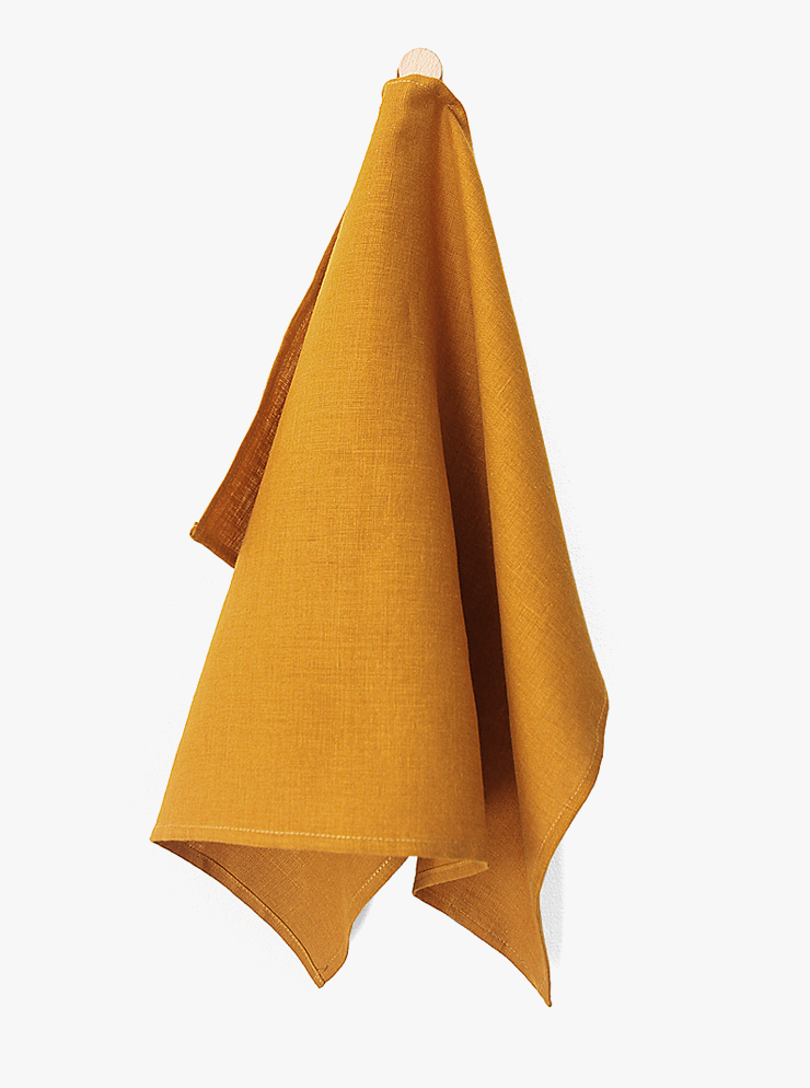 Hør viskestykke fra Dodesign Peachy cinnamon - bykrums.dk - Hjemmet