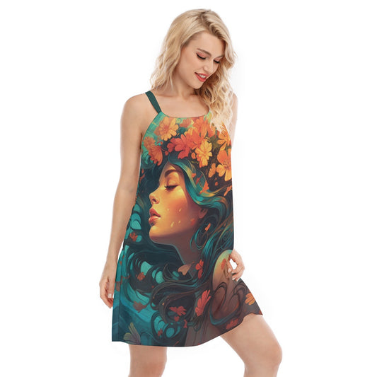 Women's O-neck Cami Dress