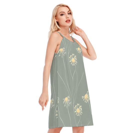 Women's O-neck Cami Dress | 190GSM Cotton