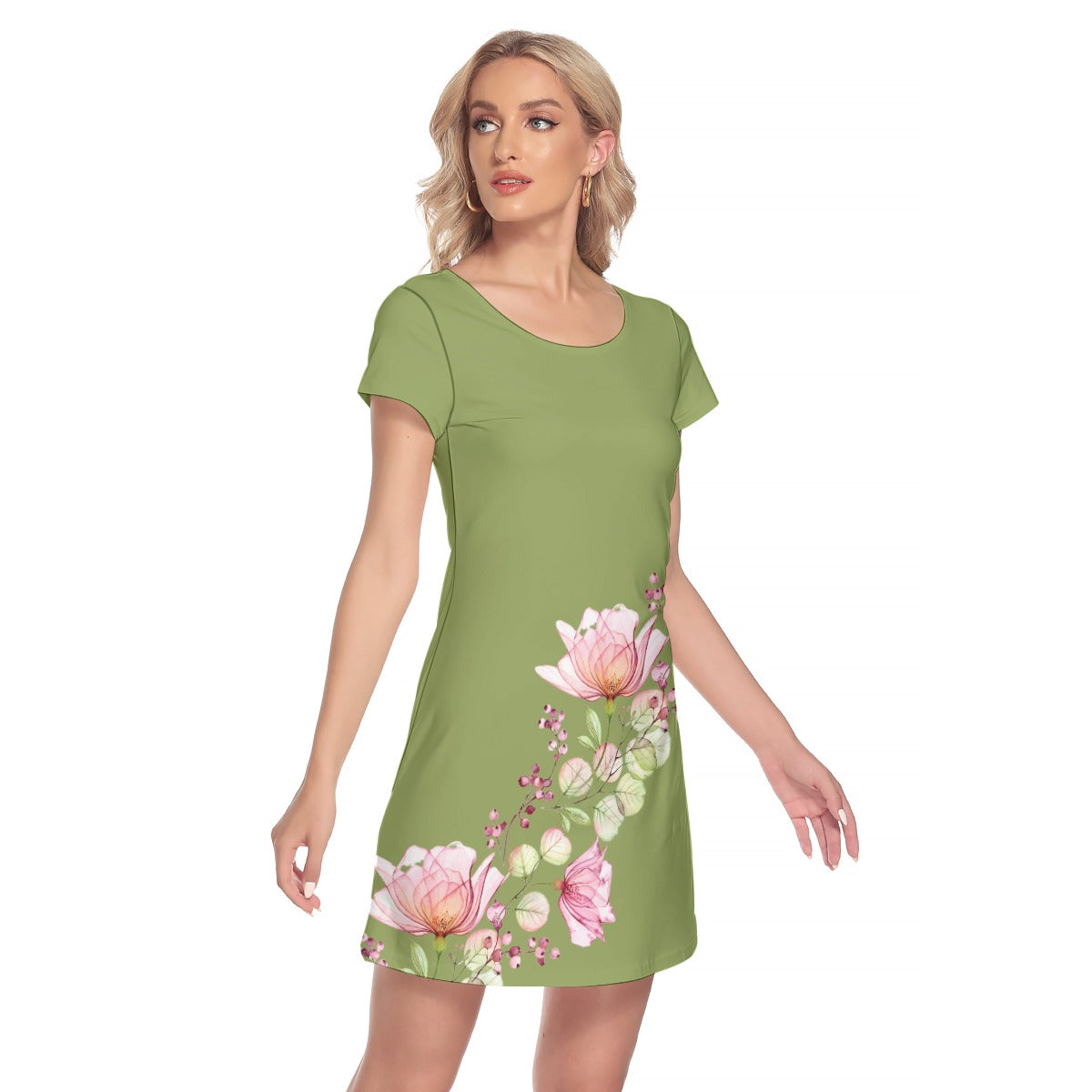 Betty Bright Collection -  Short Sleeve O-neck Dress