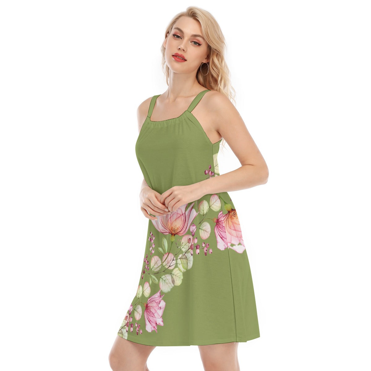 Betty Bright Collection - Women's O-neck Cami Dress