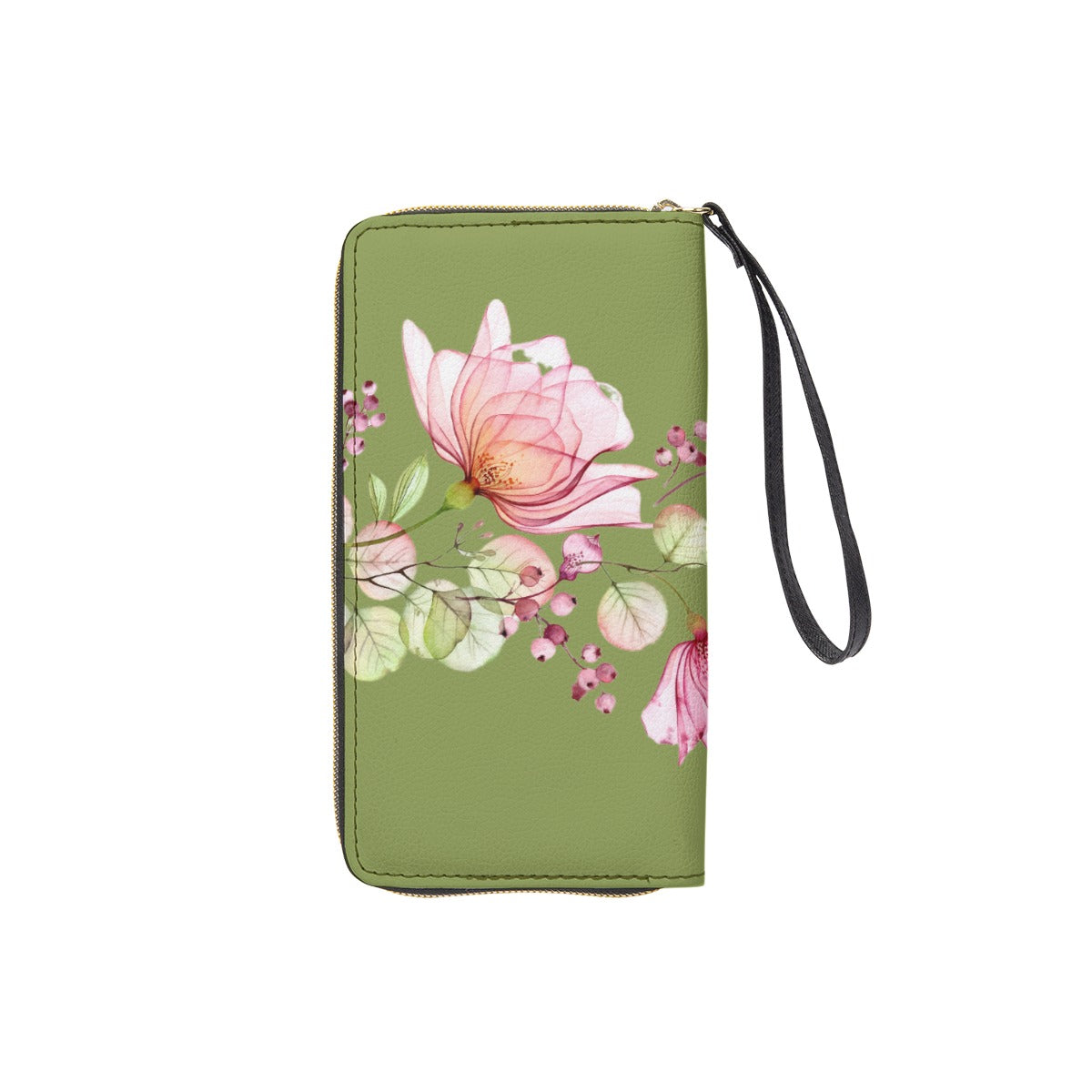 Betty Bright Collection - Long Wallet With Black Hand Strap