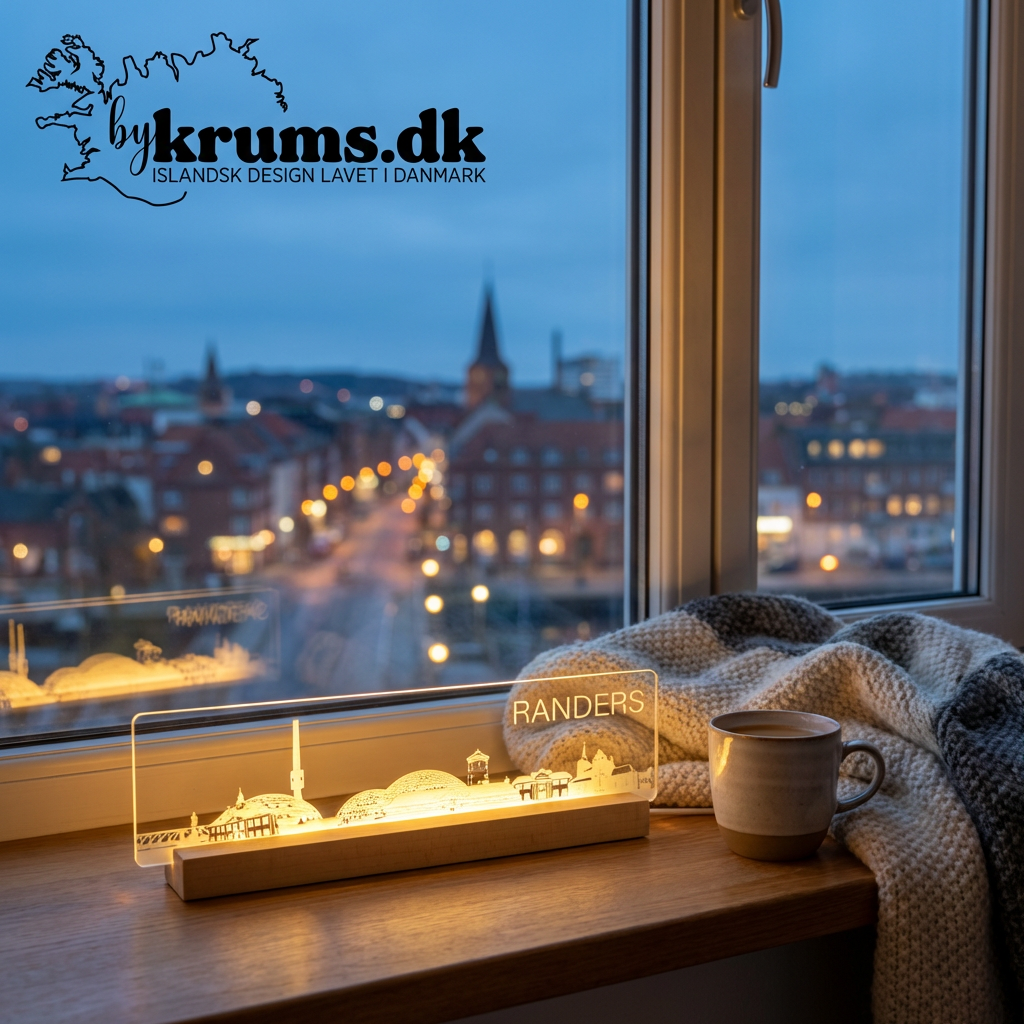 Randers Skyline LED LYS: By Dekoration fra Danmark