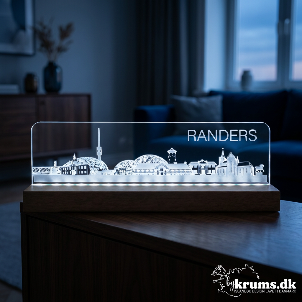Randers Skyline LED LYS: By Dekoration fra Danmark