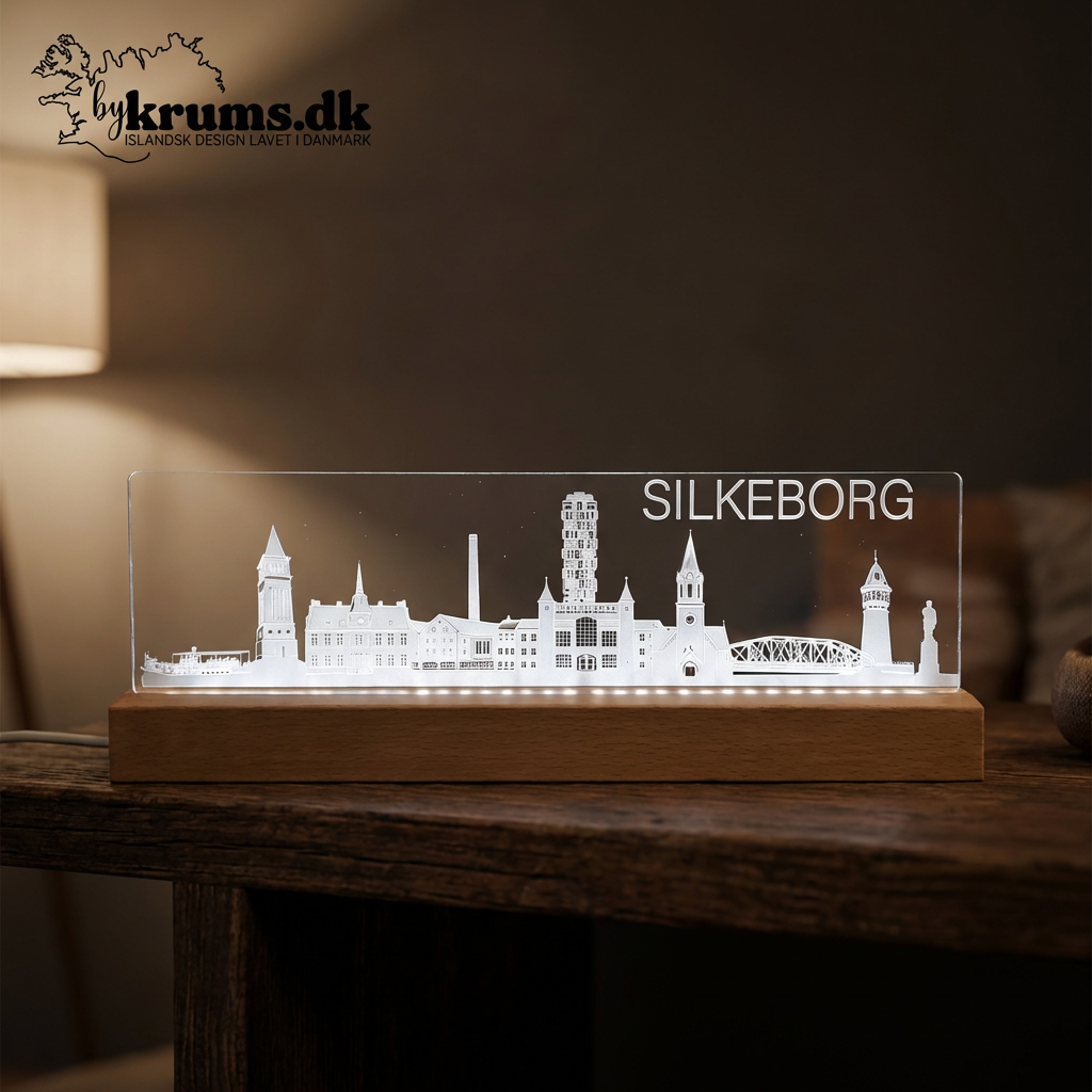 Silkeborg Skyline - I serien "Danske byer i lys" DK produceret