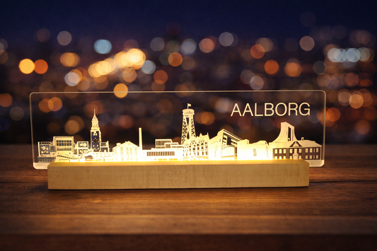 Aalborg Skyline - I serien Danske byer i lys DK produceret - bykrums.dk