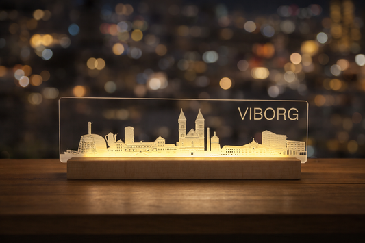 Viborg Skyline - I serien Danske byer i lys DK produceret - bykrums.dk