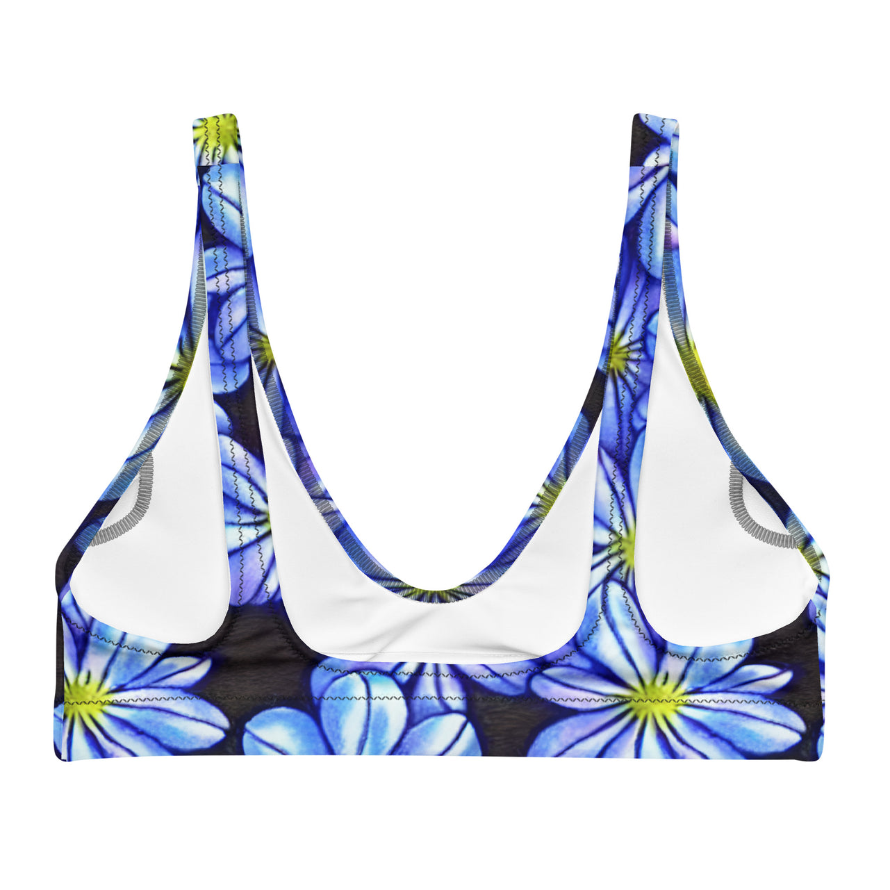Recycled padded bikini top