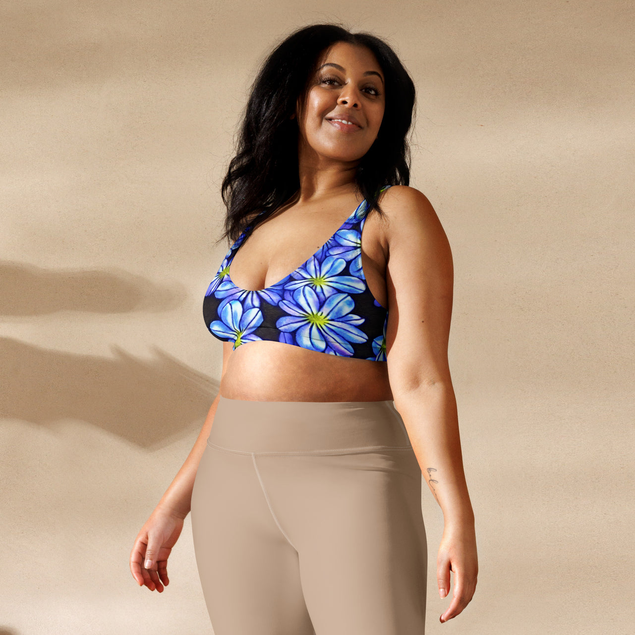 Recycled padded bikini top