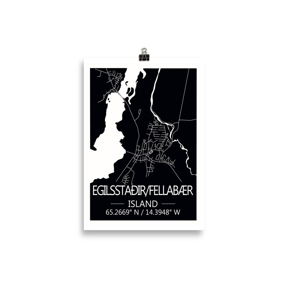 Bæjarkort - Egilsstaðir/Fellabær – bykrums.dk