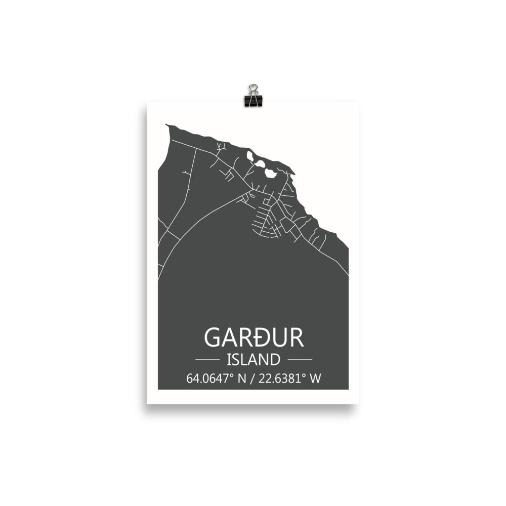 Bæjarkort - Garður Grátt