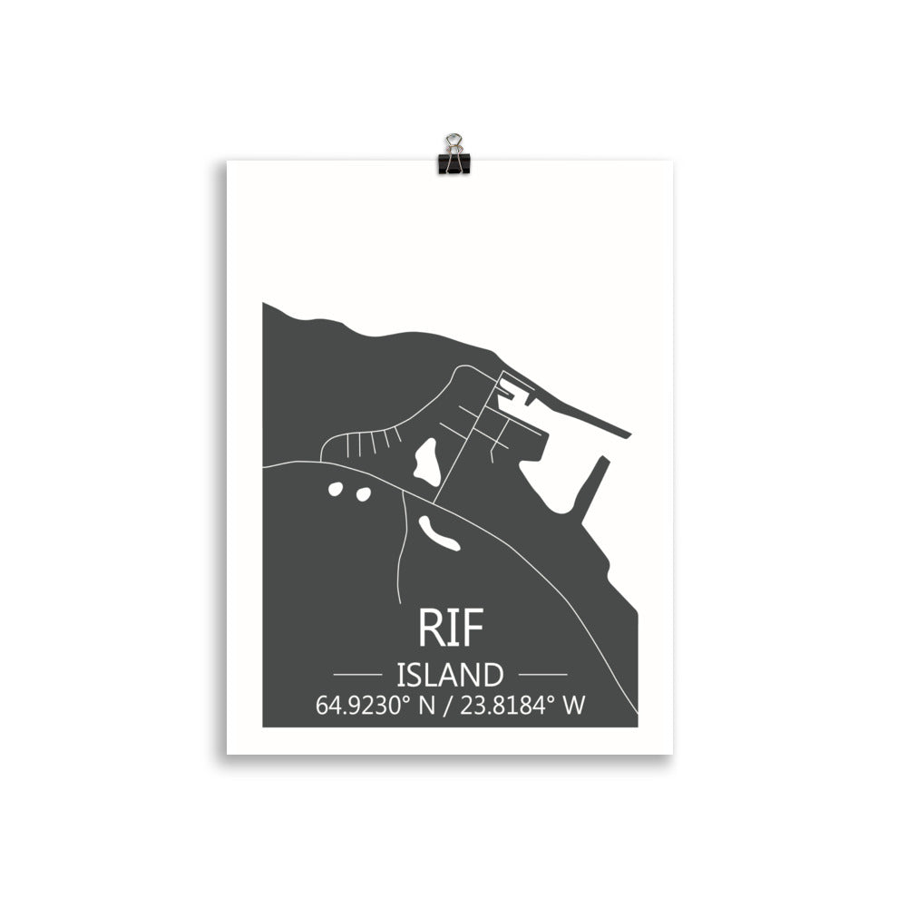 Bæjarkort - Rif Grátt