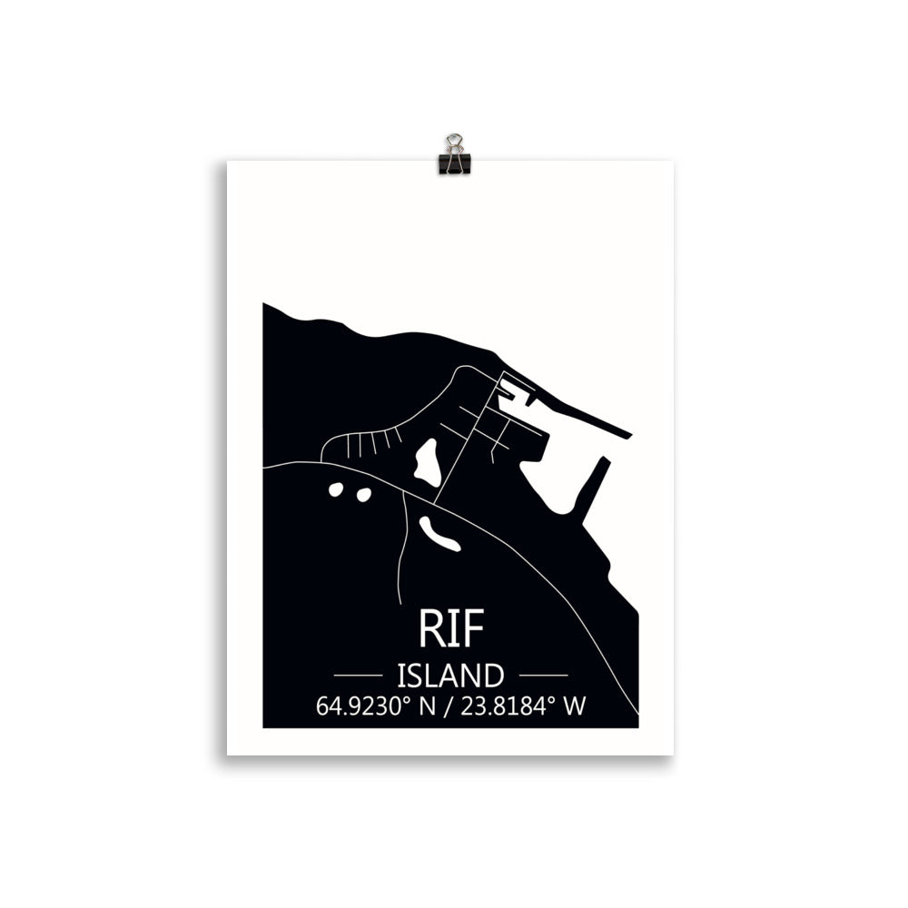 Bæjarkort - Rif Svart