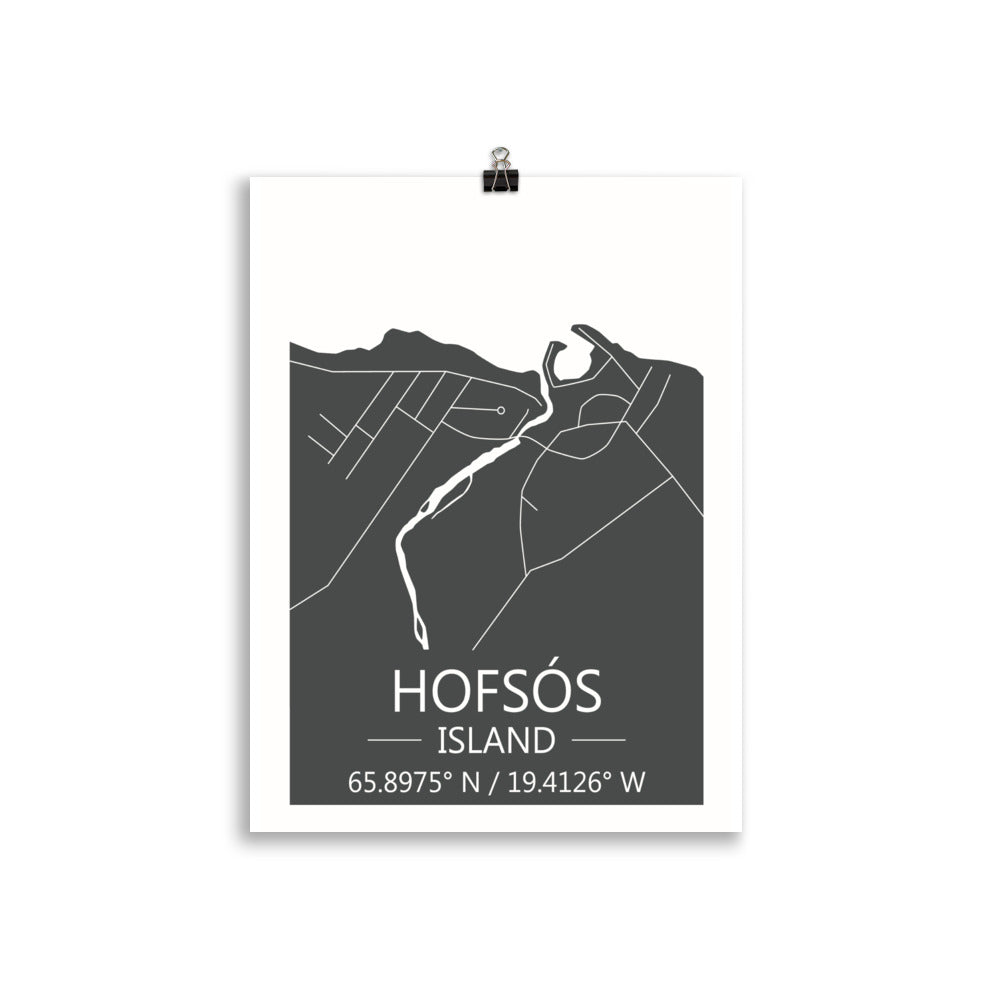 Bæjakort - Hofsós Grátt