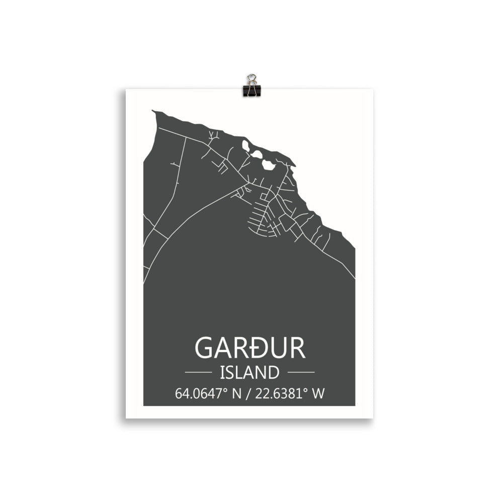 Bæjarkort - Garður Grátt