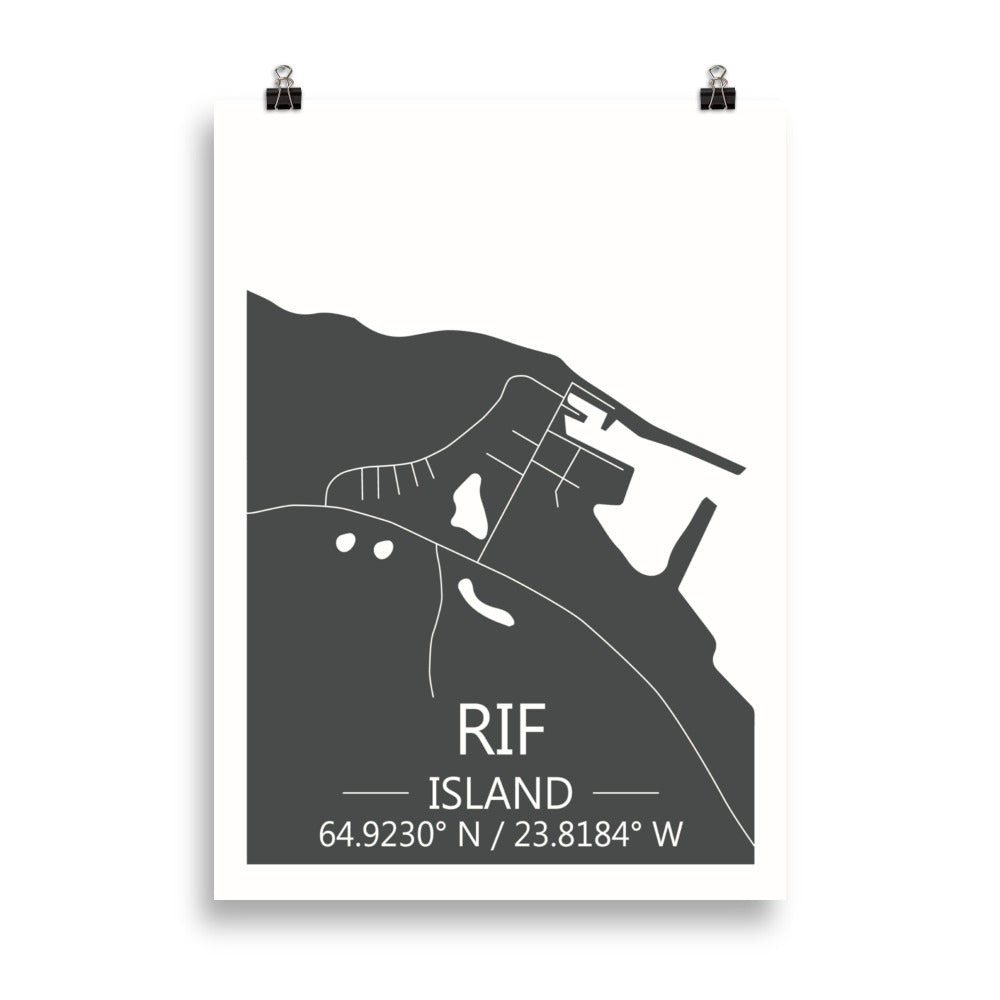 Bæjarkort - Rif Grátt