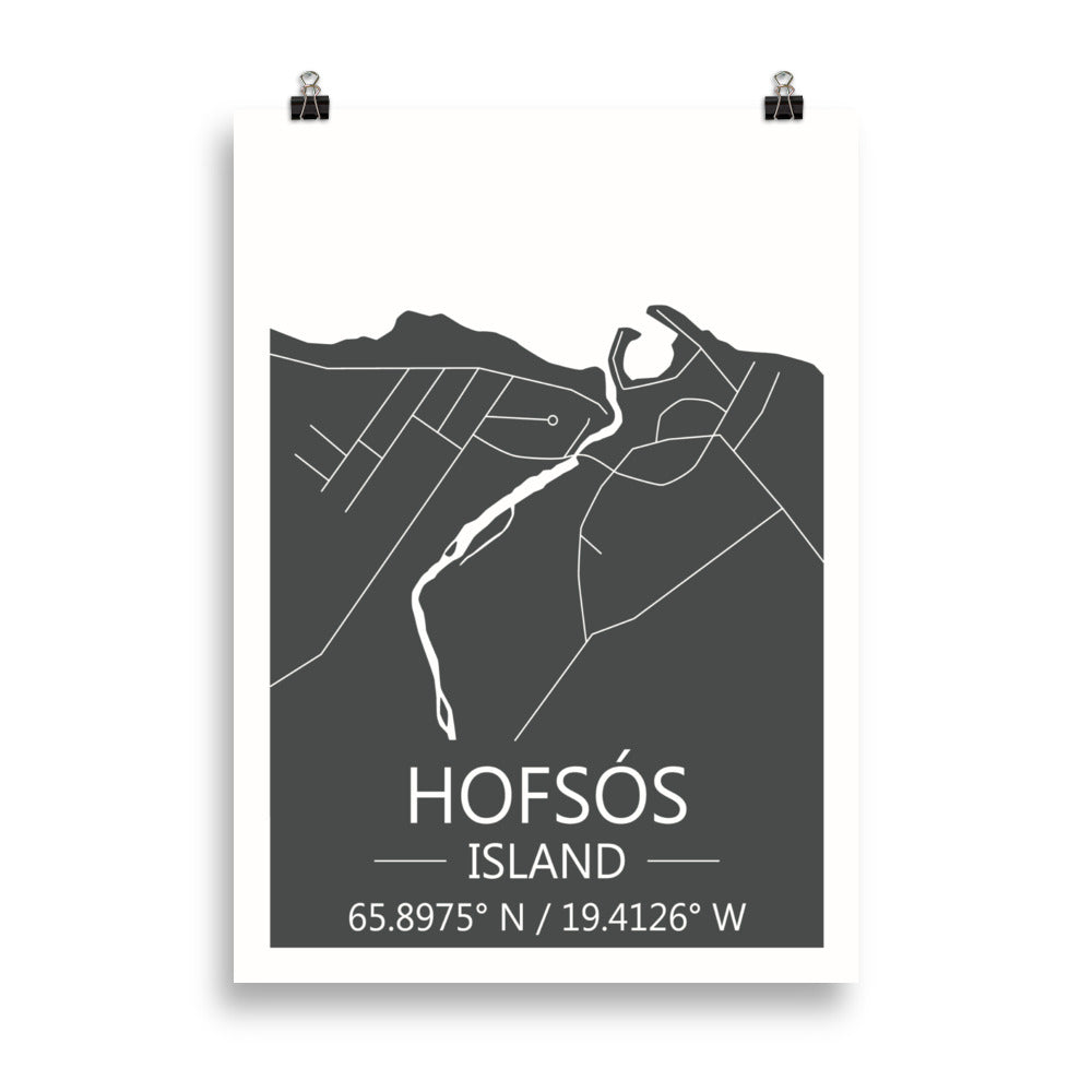Bæjakort - Hofsós Grátt