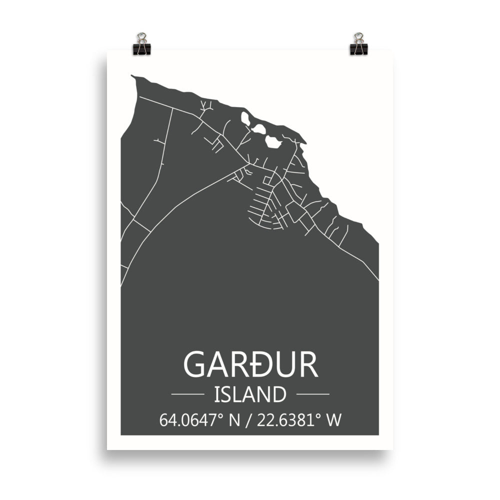 Bæjarkort - Garður Grátt