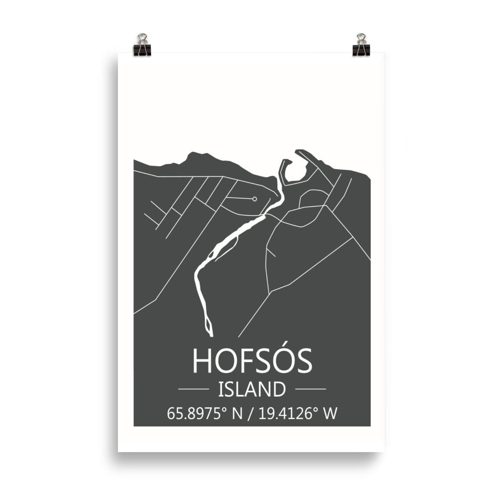 Bæjakort - Hofsós Grátt