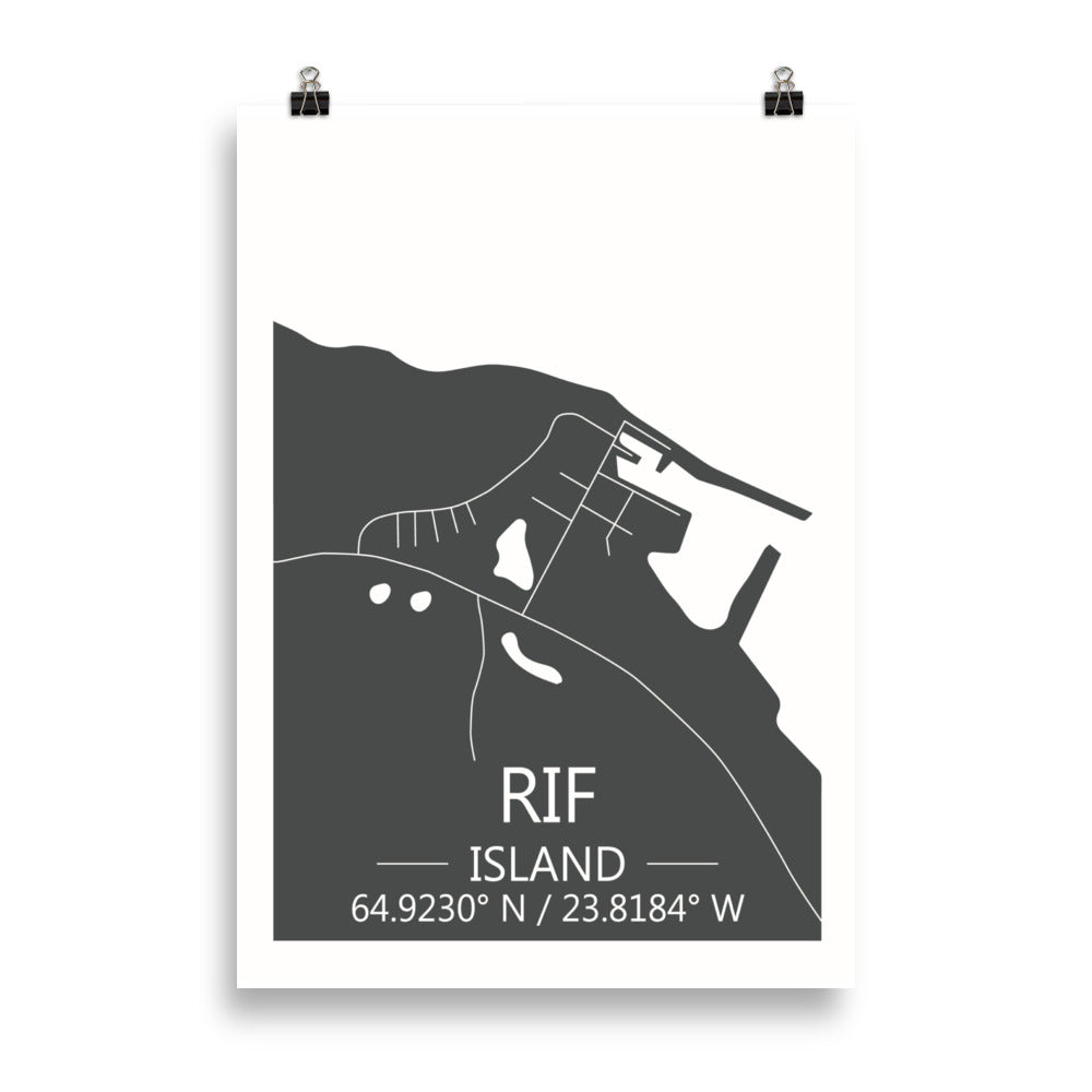 Bæjarkort - Rif Grátt