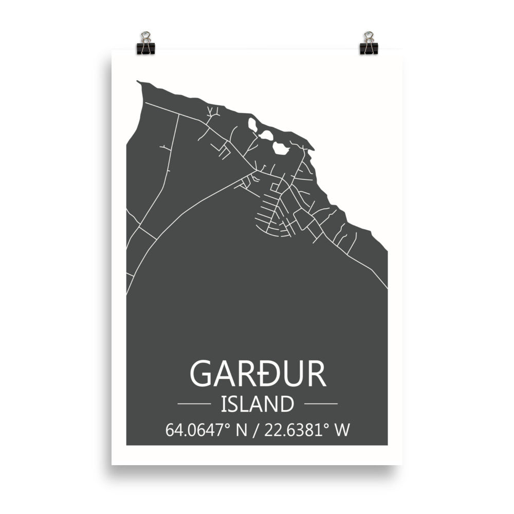 Bæjarkort - Garður Grátt
