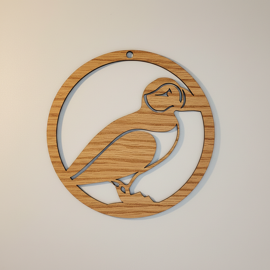 Fugle ophæng - Papagøj i Eg til vinduet dansk produceret