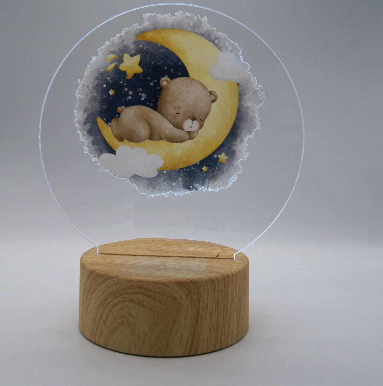 Personlig LED lampe med Bamse - Dansk produceret