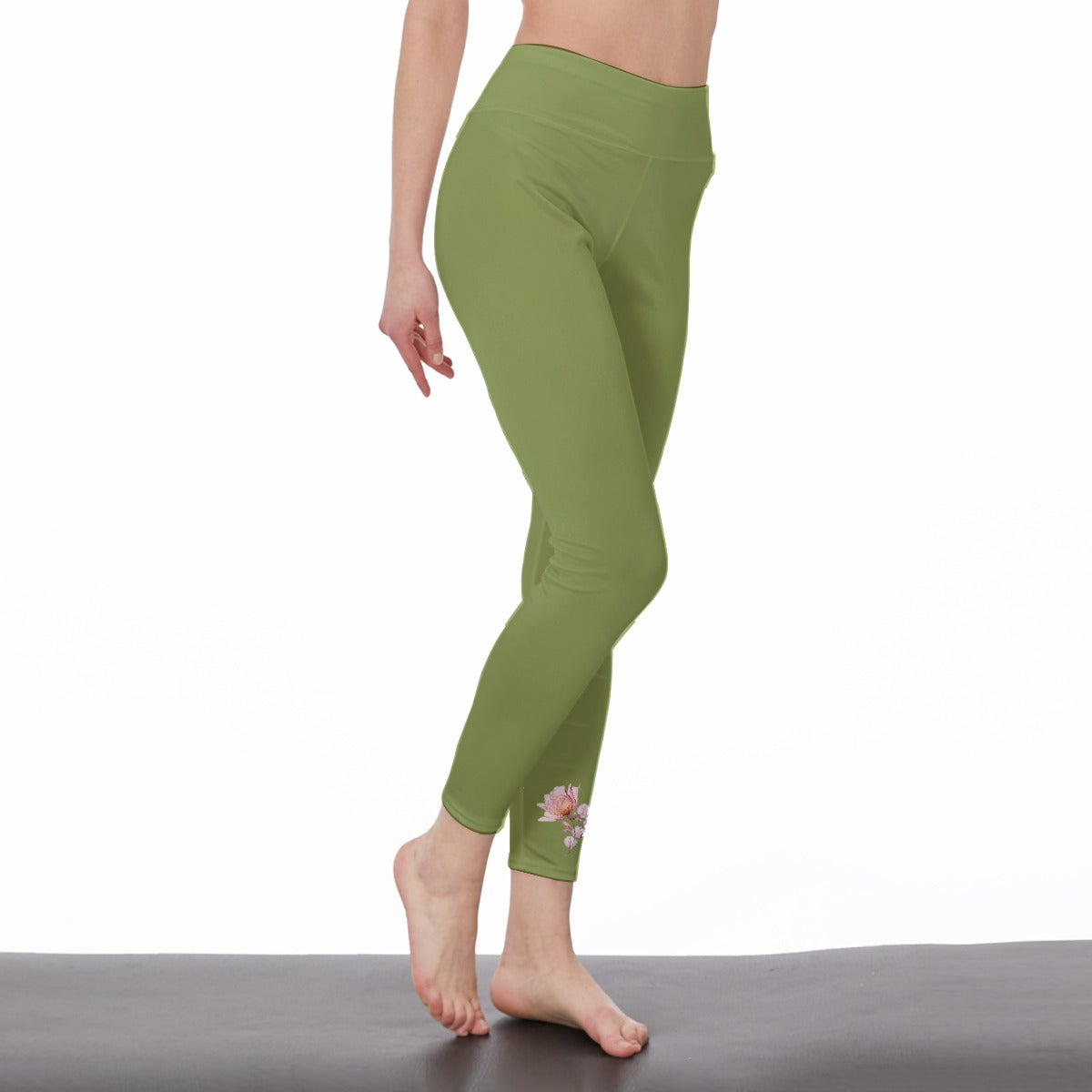 Betty Bright Collection -  Women's High Waist Leggings | Side Stitch Closure