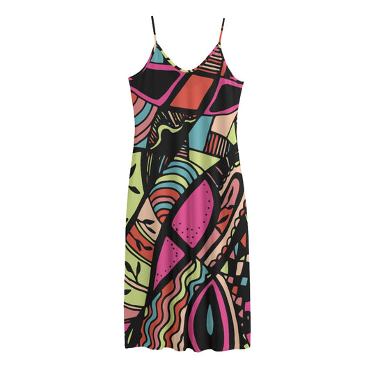 Women‘s Maxi Dress with straps and pockets
