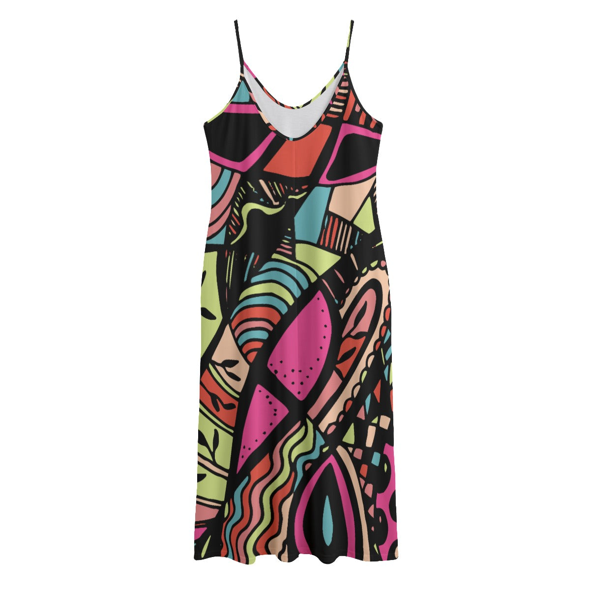 Women‘s Maxi Dress with straps and pockets