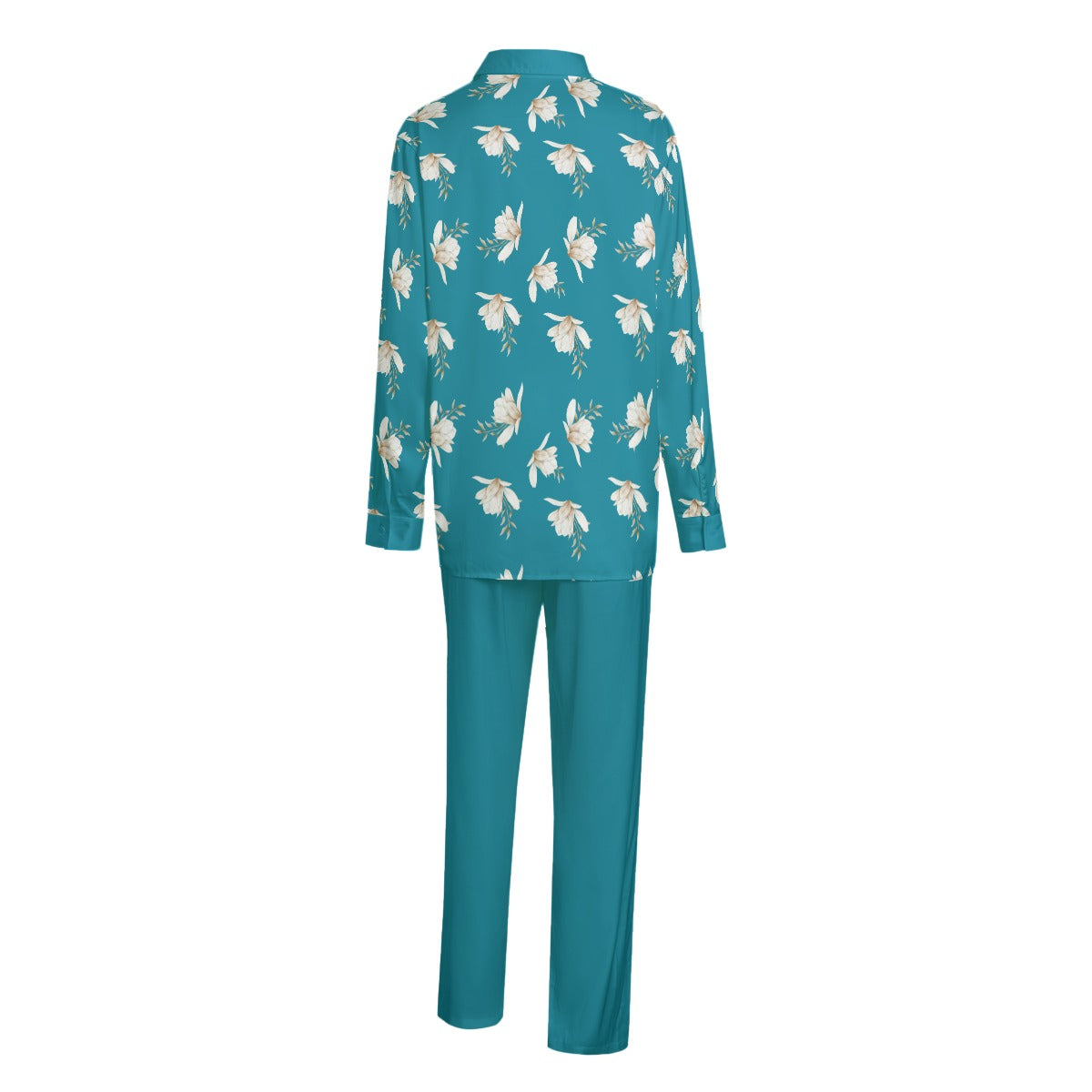 Unisex Imitation Silk Shirt Suit
