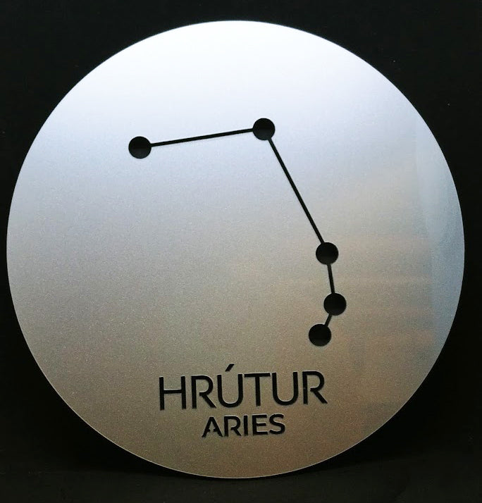 Stjörnumerki - Silfur akrýl skreytir hvaða heimili