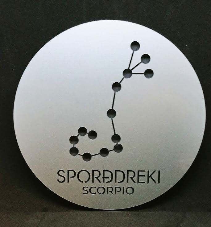 Stjörnumerki - Silfur akrýl skreytir hvaða heimili