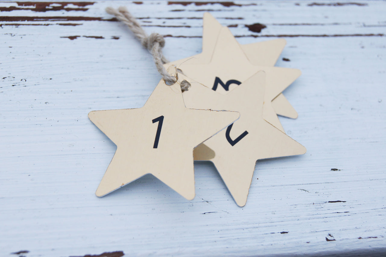 Ornament til adventsdekorationen i aluminium - bykrums.dk -