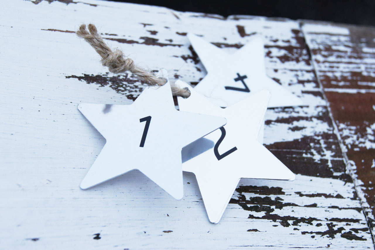 Ornament til adventsdekorationen i aluminium - bykrums.dk -