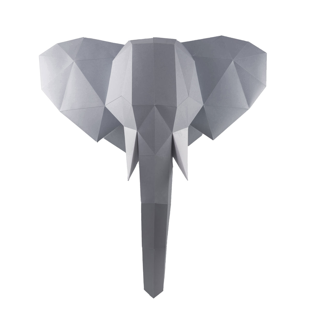 Elefanten -  lav det selv papir - Dekorations pusle - bykrums.dk