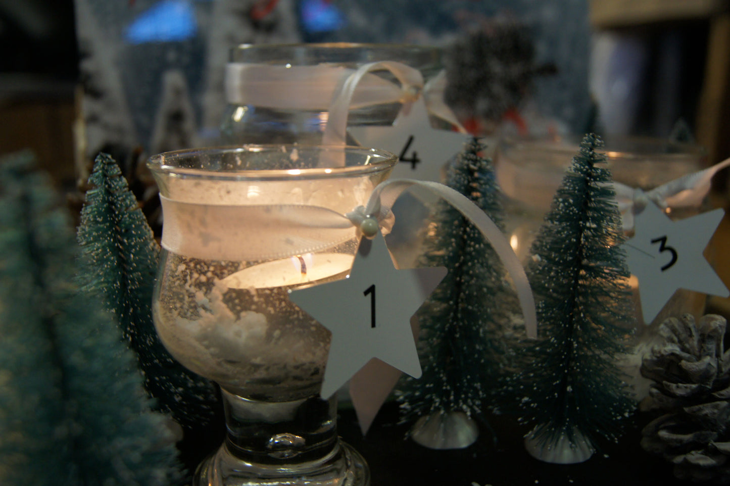 Ornament til adventsdekorationen i aluminium - bykrums.dk