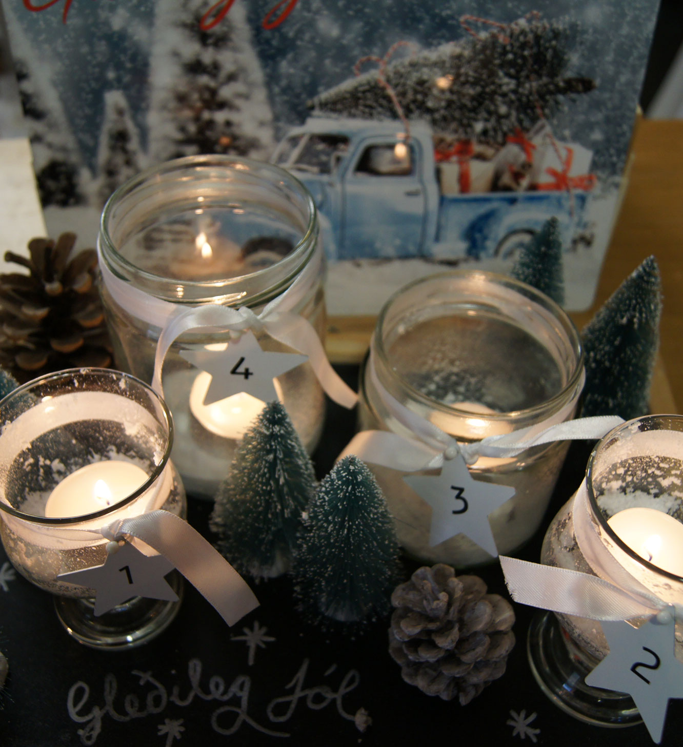 Ornament til adventsdekorationen i aluminium - bykrums.dk