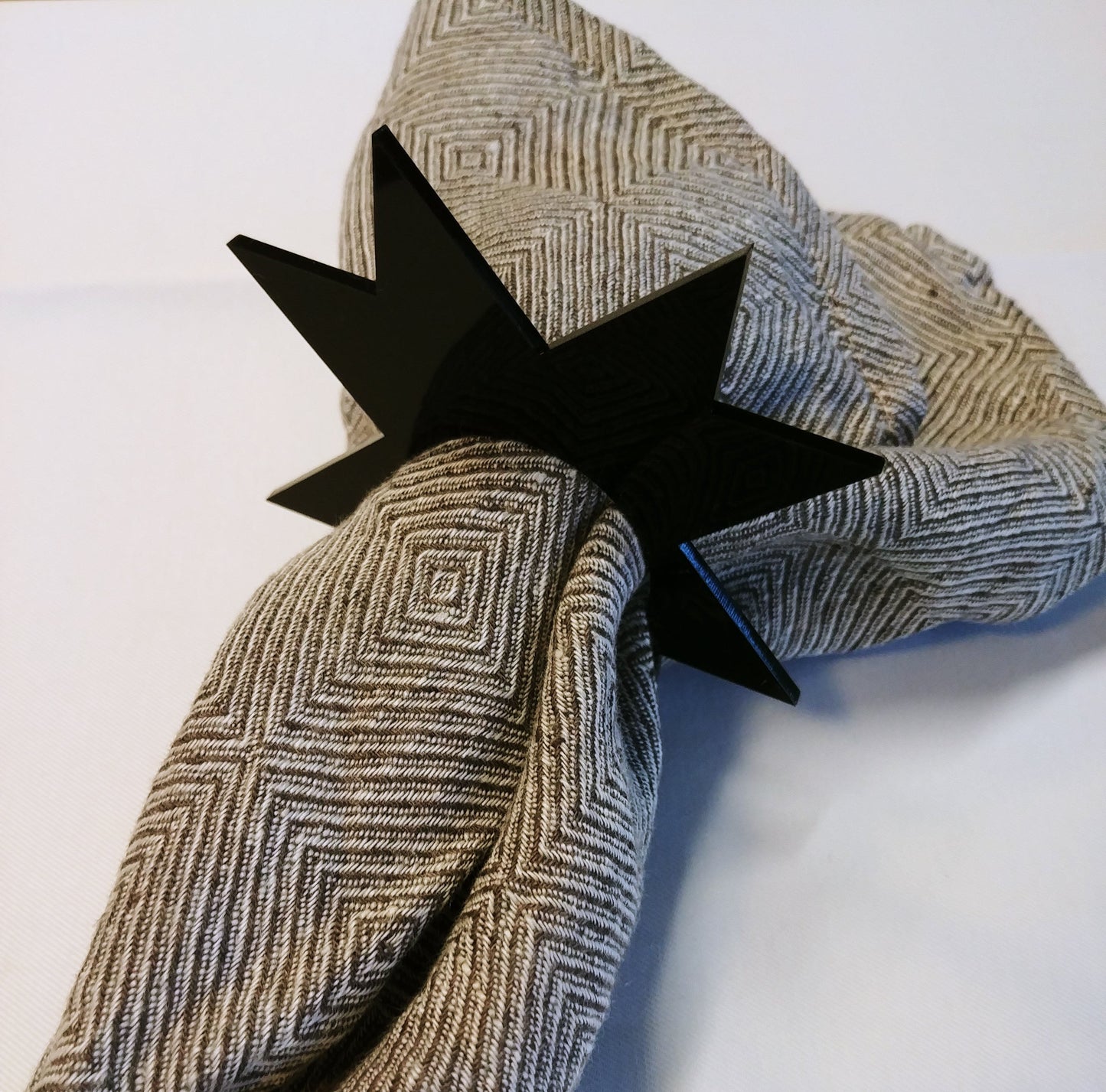 Servietringe skandinavisk julestjerne i akryl - bykrums.dk