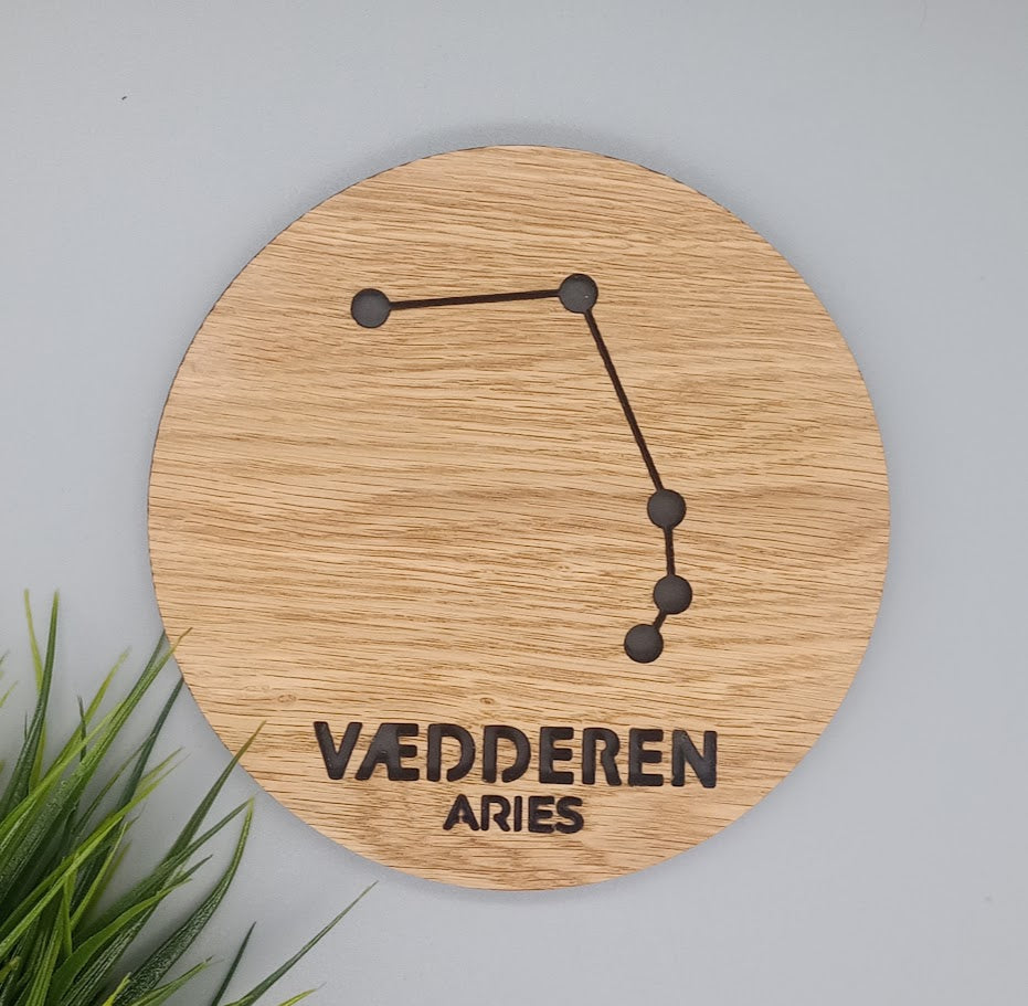 Stjernetegn - eg finer dekoration til hjemmet - bykrums.dk