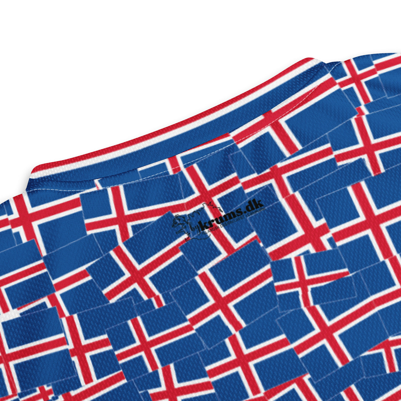 Íslenski fáninn - Stuttermabolur fyrir öll kyn úr endurunnu efni